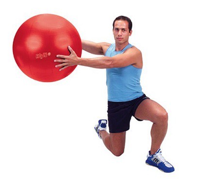 Gymnic Plus kamuolys 55 raudonas