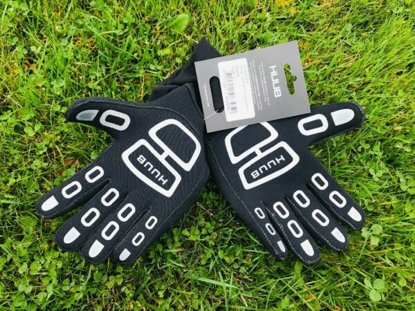 Huub-neoprene-swim-gloves.jpg Neoprene Gloves, Black/Silver, HUUB