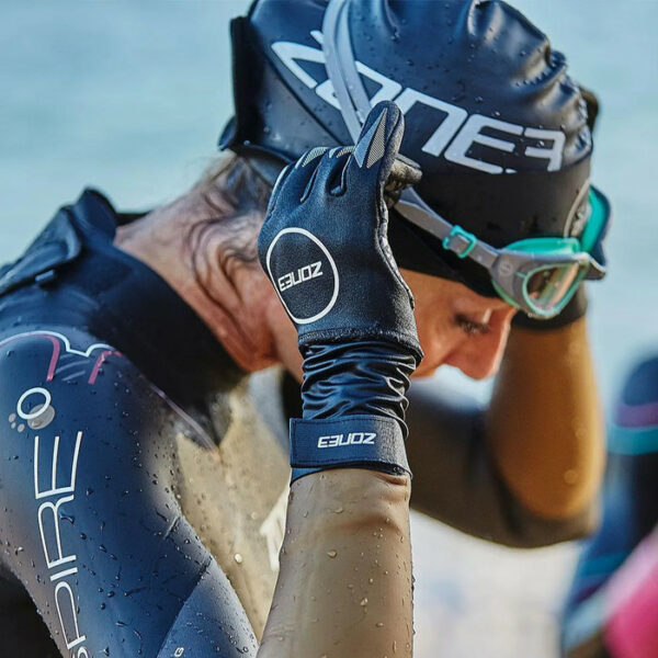 SILICONE SWIMCAP, black, Zone 3