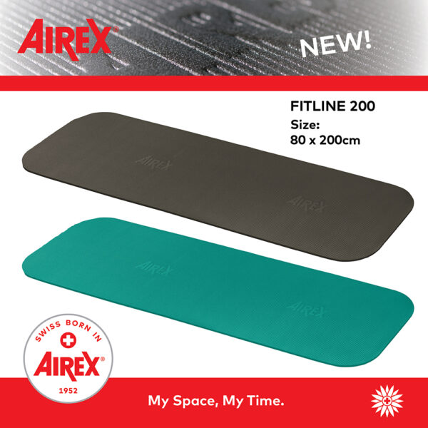 Airex mankštos kilimėlis Fitline 200, jūros spalvos