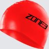 SILICONE SWIMCAP, red, Zone 3