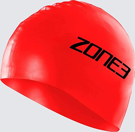 SILICONE SWIMCAP, red, Zone 3