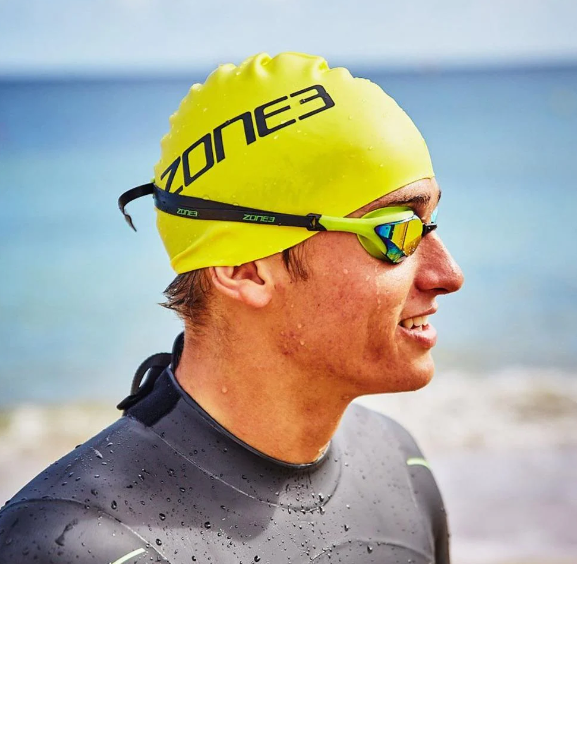 SILICONE SWIMCAP, yellow, Zone 3