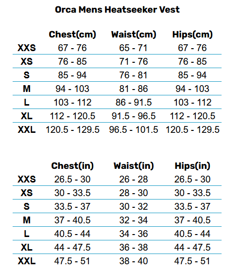 2025 Orca Mens Heatseeker Vest
