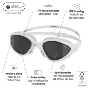 Gafas natacion buddyswim ozean white smoke (1)