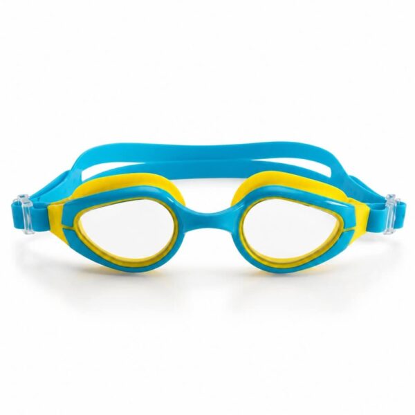 LATSWIM Sharky Blue Yellow Junior Swimming Goggles 1 (1)